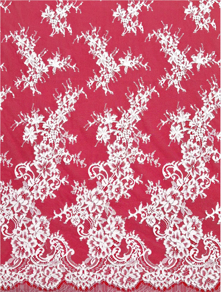 corded eyelash floral lace fabric ls30182