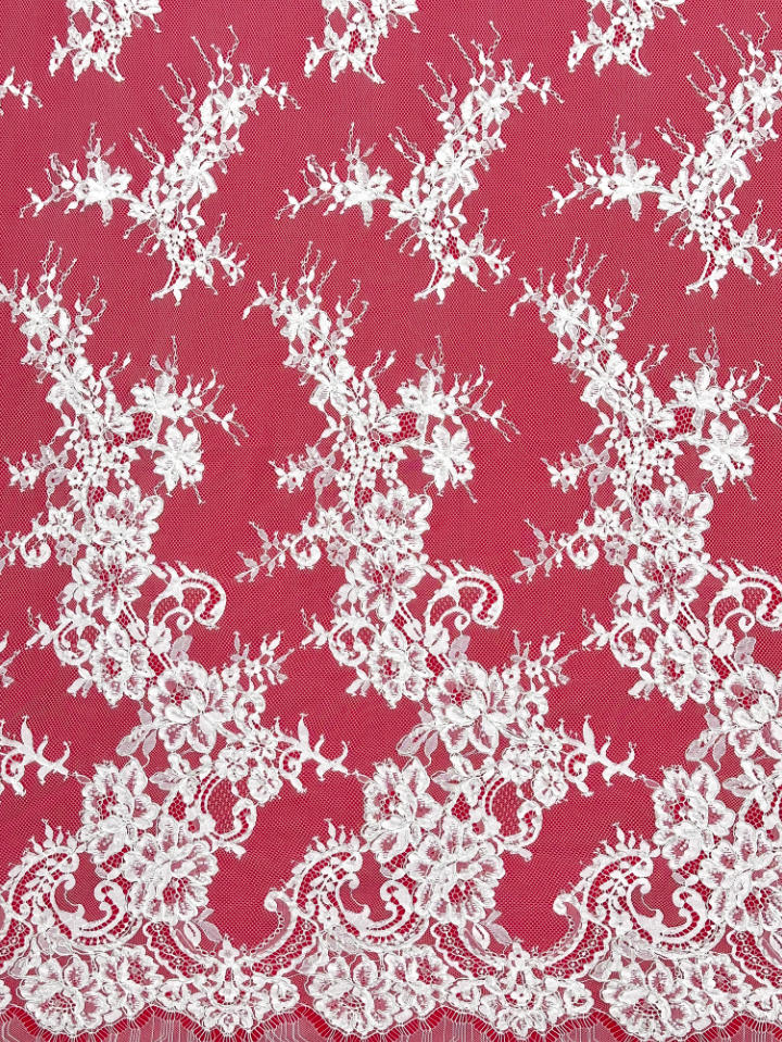 beaded corded floral lace ls30116