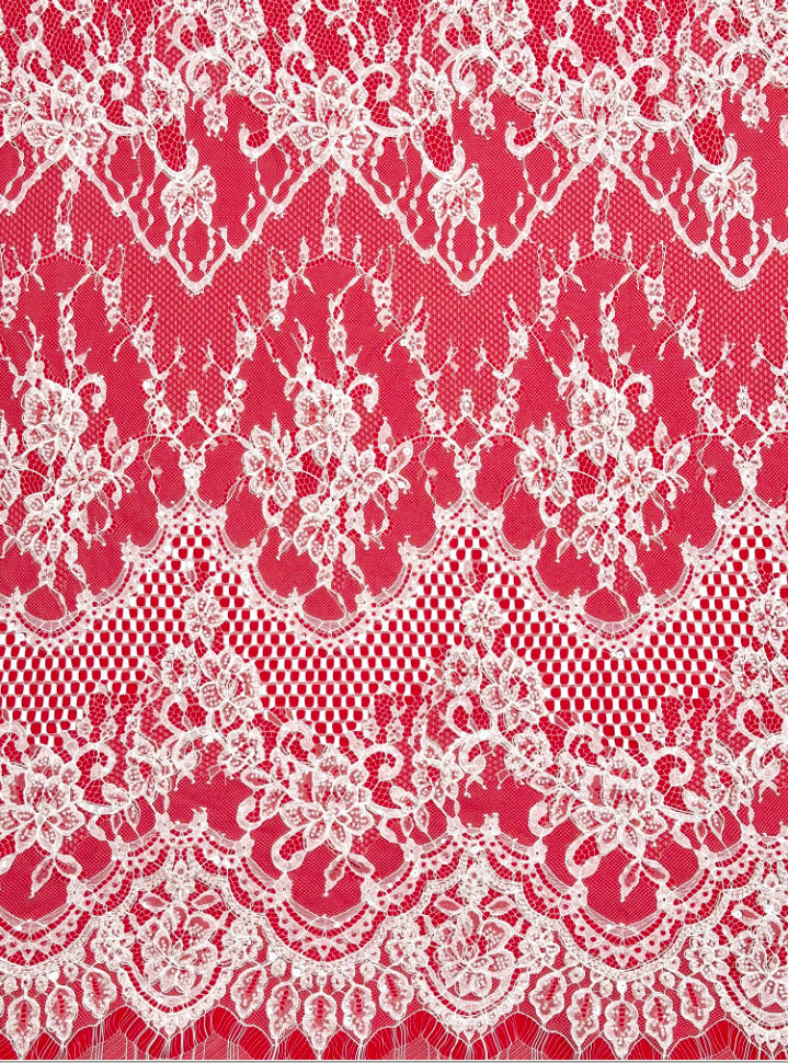 beaded corded floral lace ls30183