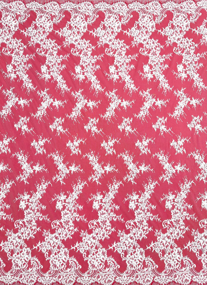 corded eyelash floral lace fabric ls30182