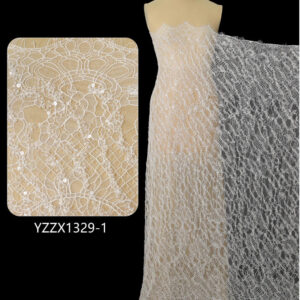 yzzx1213 | organic cascading leaf & vine lace fabric