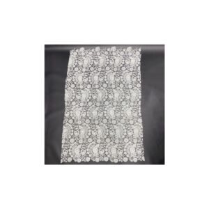 intricate radial floral guipure chemical lace fabric – ls1090